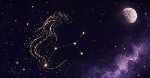 しし座今日の運勢の夜空の挿絵