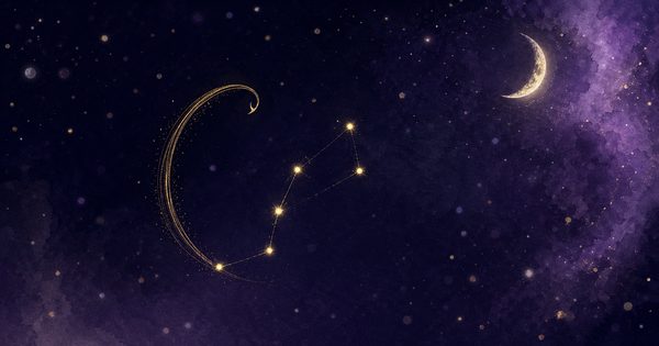 さそり座今日の運勢の夜空の挿絵