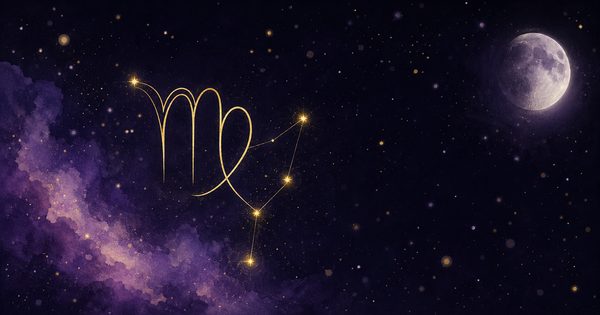 おとめ座今日の運勢の夜空の挿絵